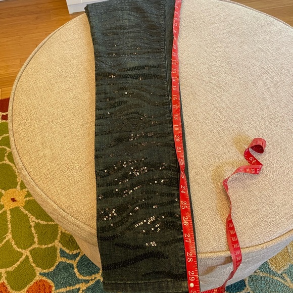 Boston Proper Zebra Glitter Strip Jeans - Picture 8 of 9